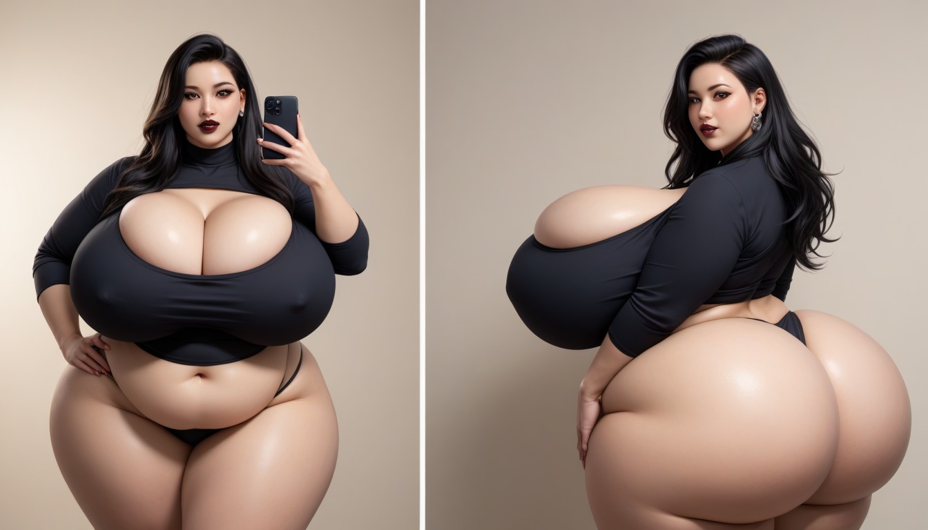 18+, Mega Engorged So Much More Hyper Fatter Engorged Hyper Mega Breasts And Fat Ass, Hyper Mega Fat Ass Expansion Porno BBW IA