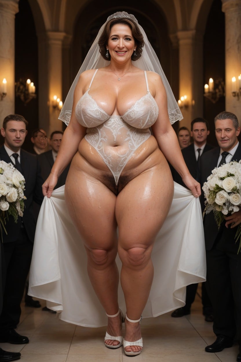 Aged Skin, Ash Hair, Big Ass MILF AI Porn
