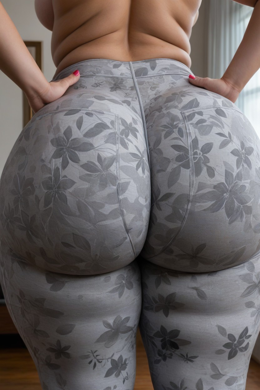 Perfect Spherical Ass, Topless, Hyper Thighs AI Porn