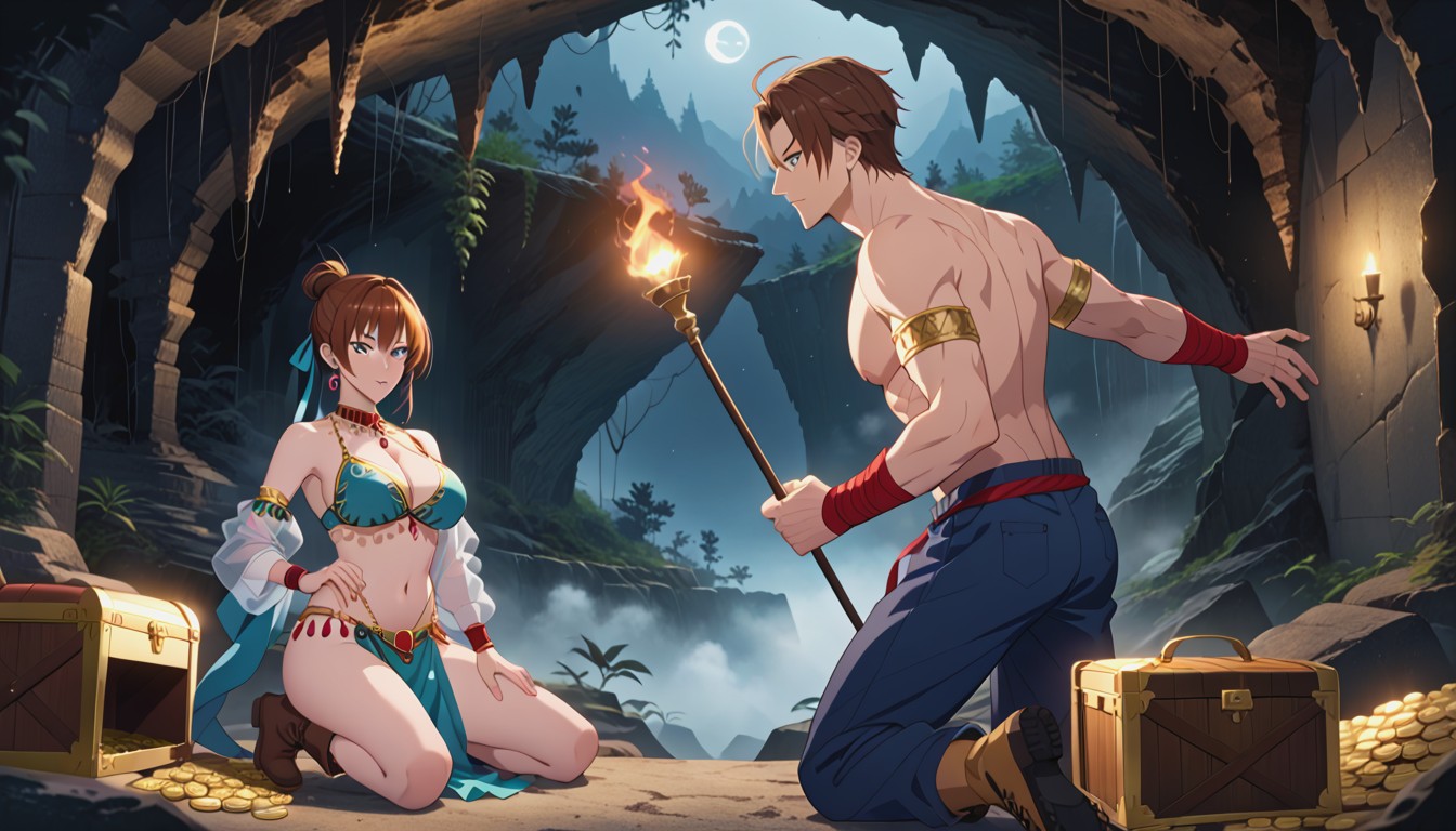 Front View, Thick Green Fog Everywhere, Male Hands Holding Head Hentai AI Porn
