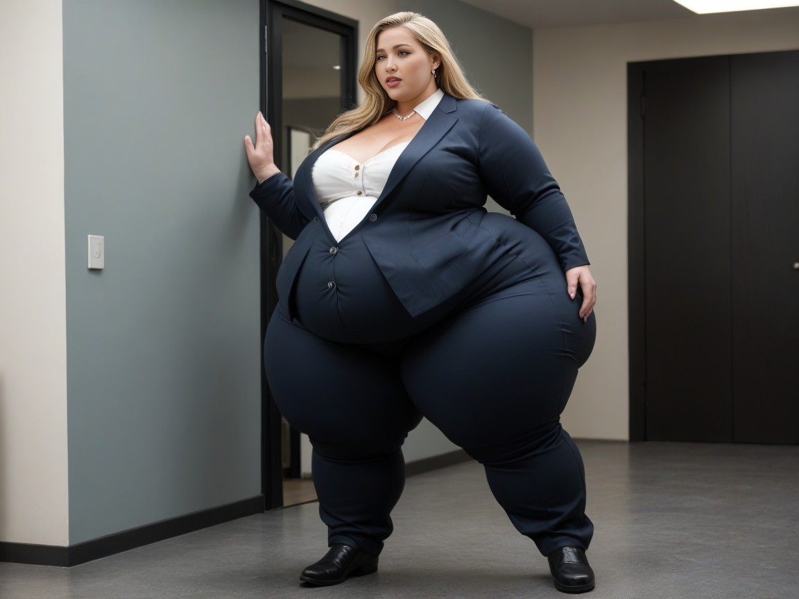 Thick Thighs, Disproportionately Huge Hips, Huge Ssbbw Hips AI Porn