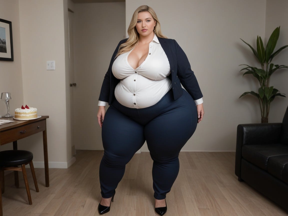Too Fat To Move, Bigger Hips, Full Body AI Porn