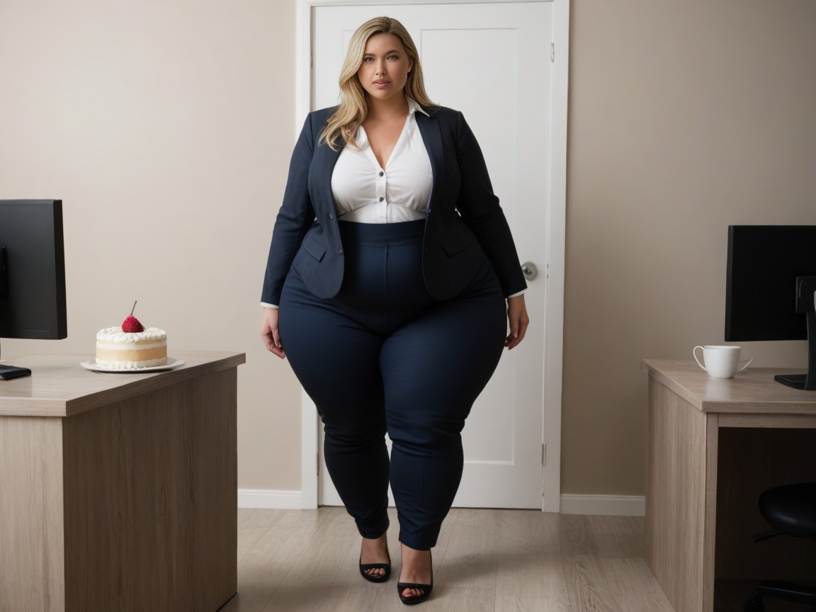 Huge Ssbbw Hips, Weight Gain, Long Length AI Porn