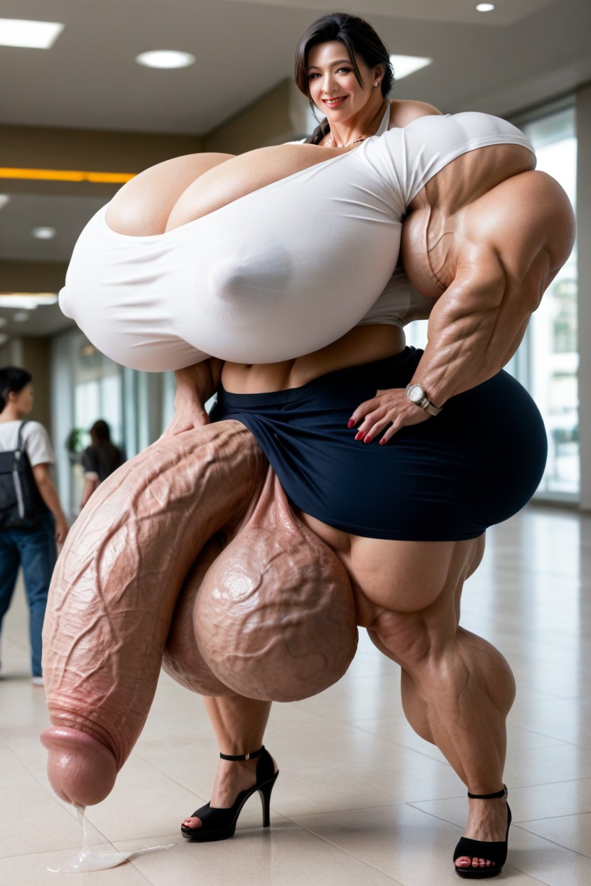 Black Eyes, Hyper Gigantic Massive Veiny Testicles, Heels Porno shemale IA