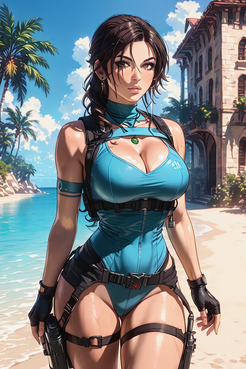 Ultra Detailed, Wet Hair, Blushing Hentai AI Porn