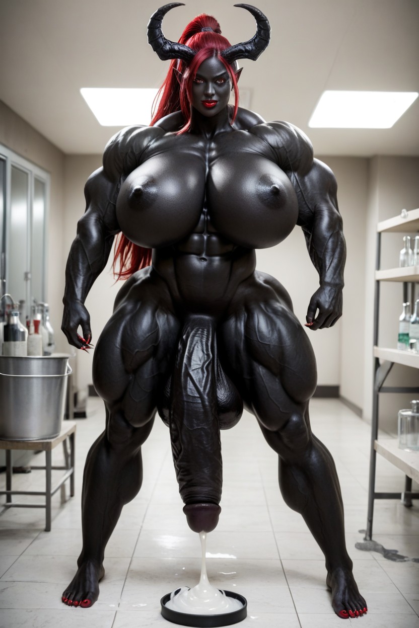 Gigantic Flaccid Black Cock, Gigantic Veins All Over Her Body, Gigantesco Porno shemale IA
