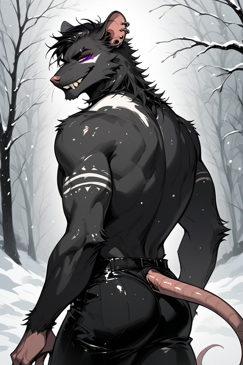 Rat Tail, 雪, Paint ファーリーAIポルノ