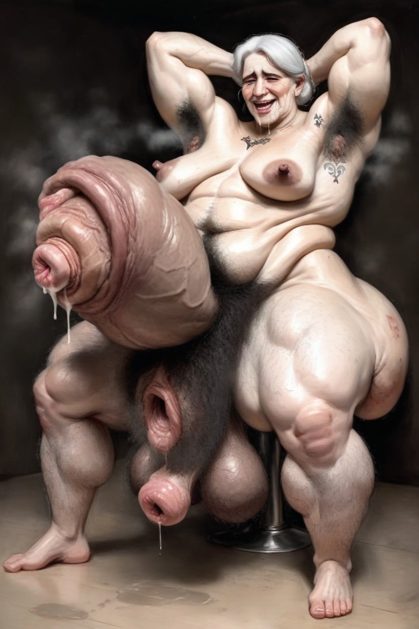 Petit Cul, Full Body, Grubby Porno IA transsexuelle