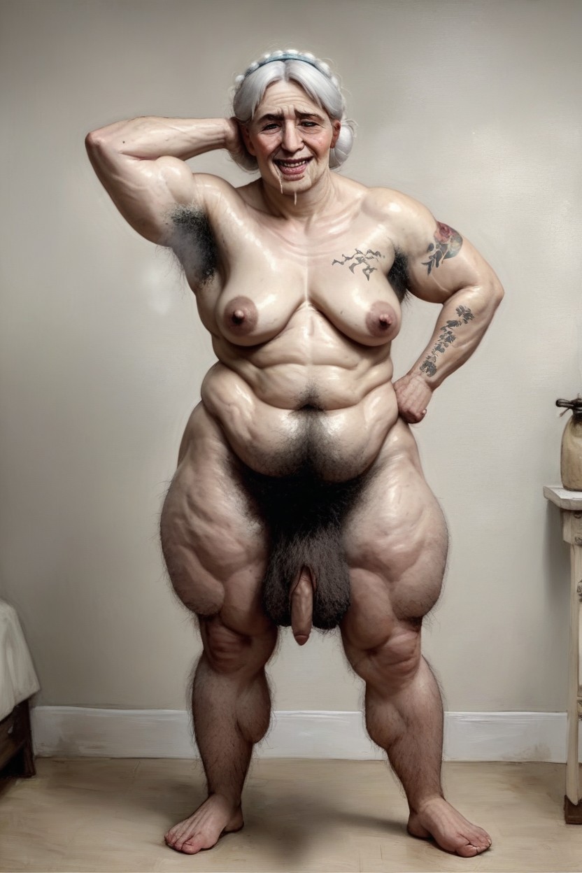 Old, Hyper Pussy, Pechos Pequeños Porno shemale IA