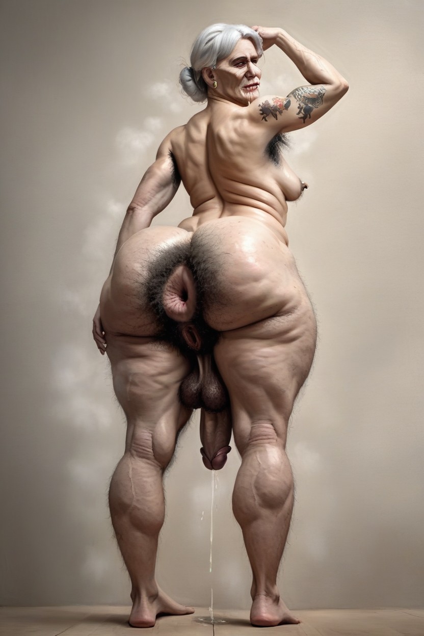 Full Body Tattoo, Hyper Massive Analprolapse Exposed, Full Body Porno shemale IA