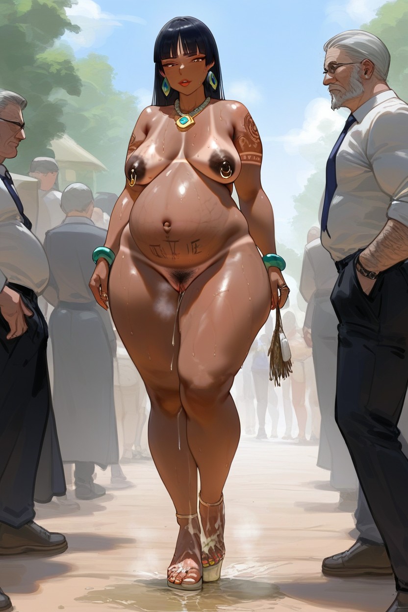 Sweaty, Prostitute, Puddle Of Urine Underneath Hentai AI Porn