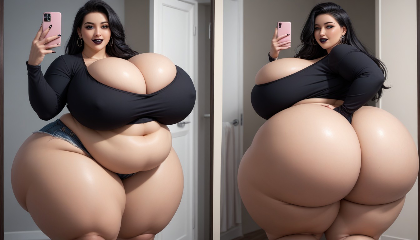 Extremely Large Ass, Most Hyper Ultra Mega Busty Woman Ever To Be Seen, Hyper Mega Fat Ass Expansion BBW AI Porn