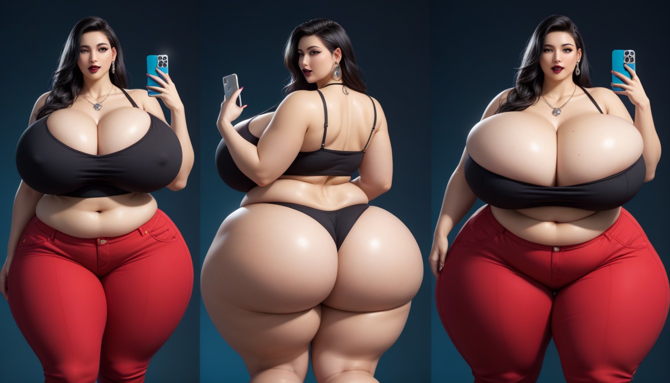 Breast Expansion, Thick Thighs, The Most Mega Ultra Hyper Enlarging Ultra Fat Breasts Expansion BBW AI Porn