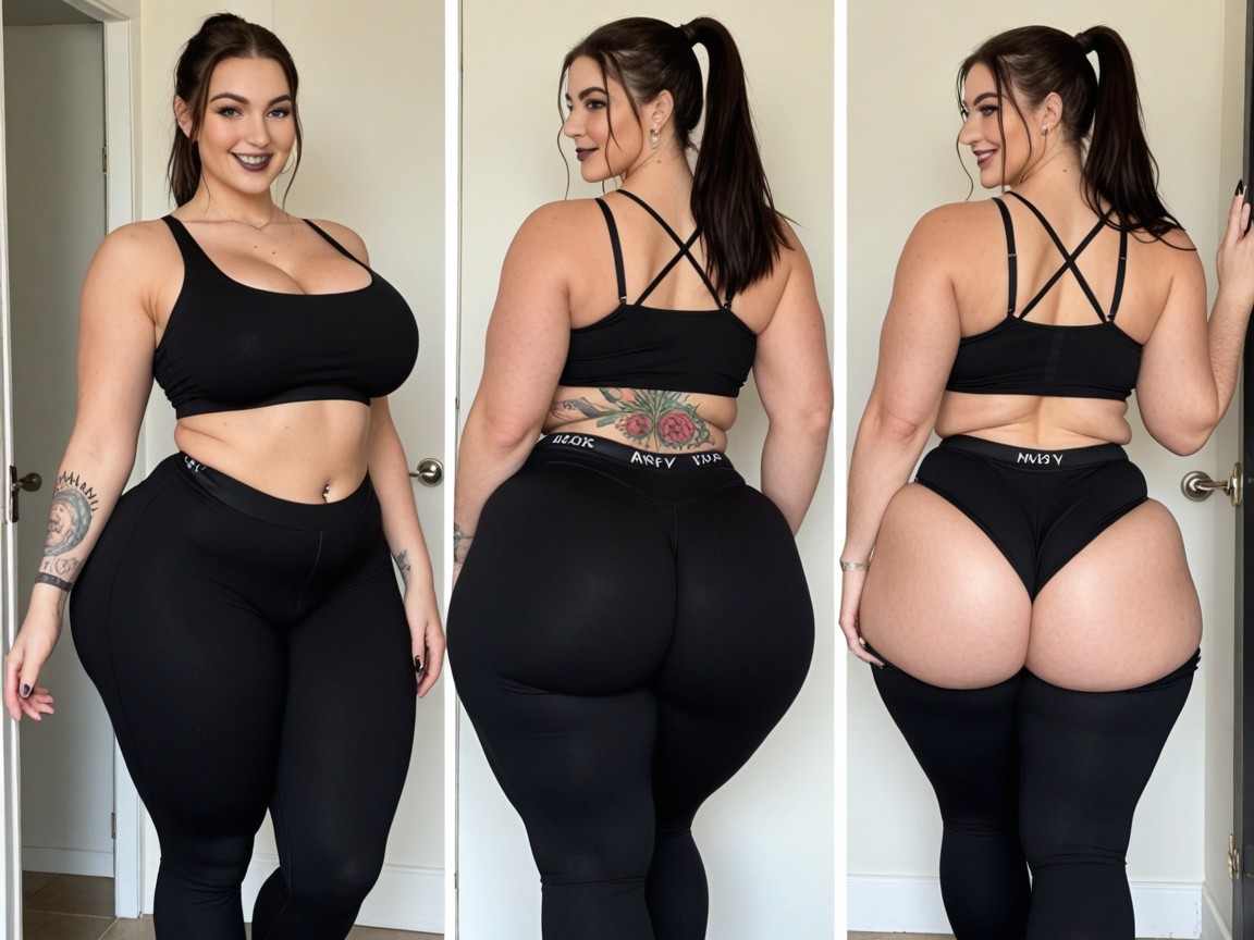 Gigantic Thighs, Massive Thighs, Chunky Arms AI Porn
