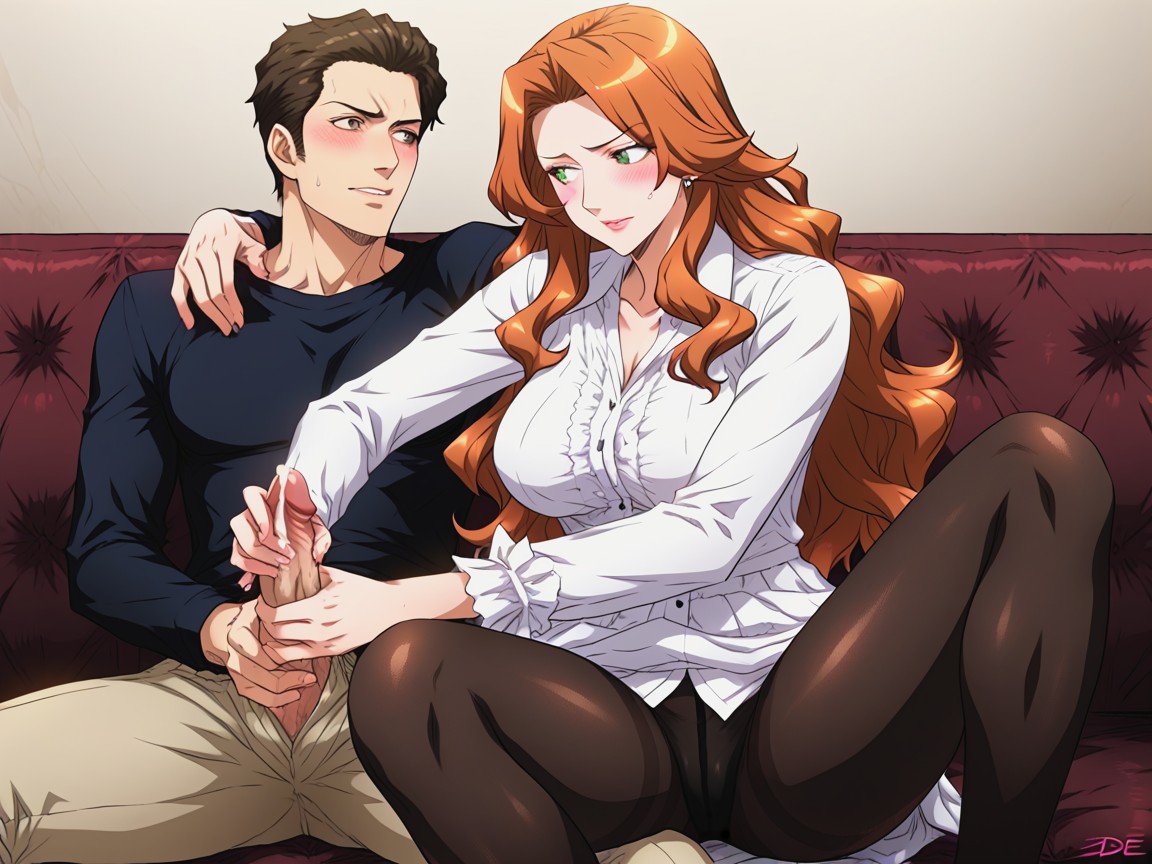 Woman Handjob, Handjob From Woman, Woman Taller Than Man Hentai AI Porn