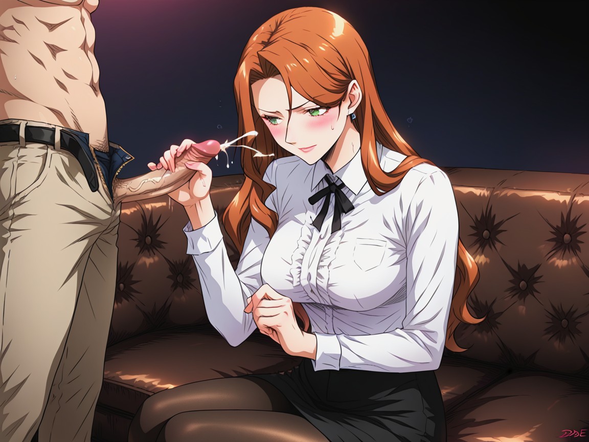18+, Brown Hair Man, Man Is Embarrassed Hentai AI Porn