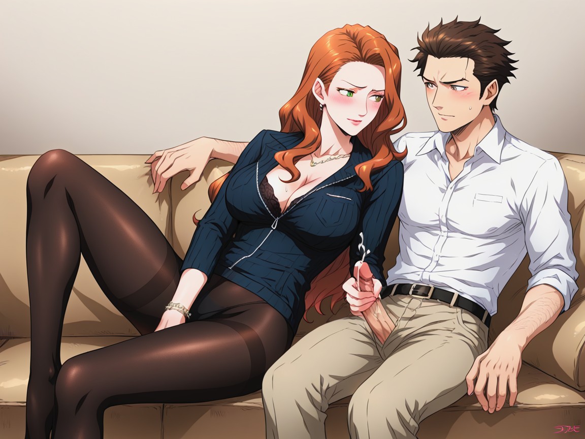 Embarrassed Man, One Man, Cum Hentai AI Porn