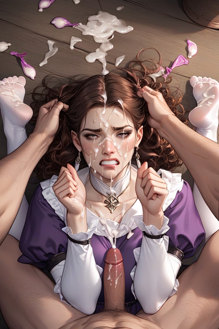 Laying, Face View, Restrained Hentai AI Porn