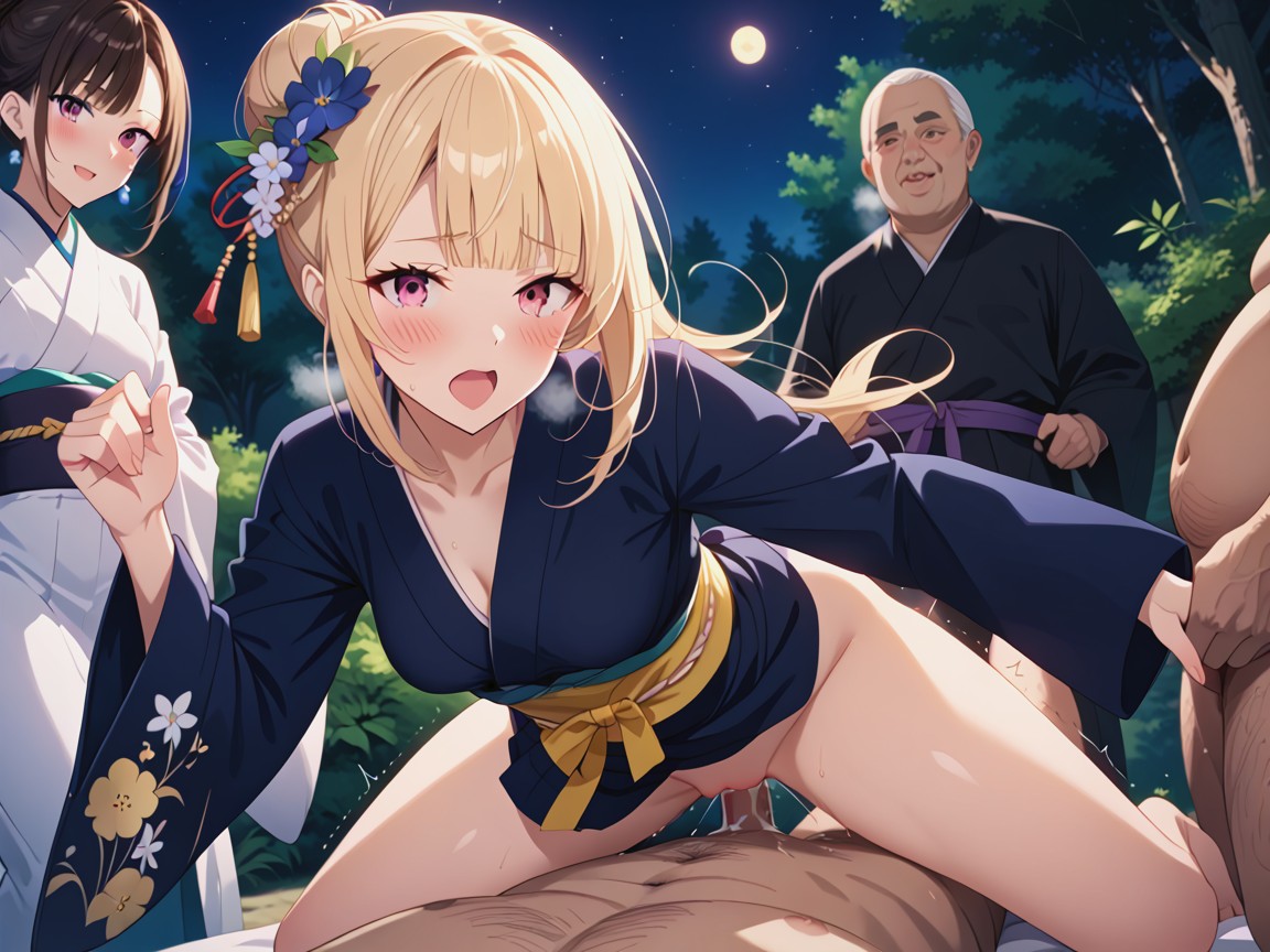 Trembling, Night Time, Dripping Pussy Juice Hentai AI Porn