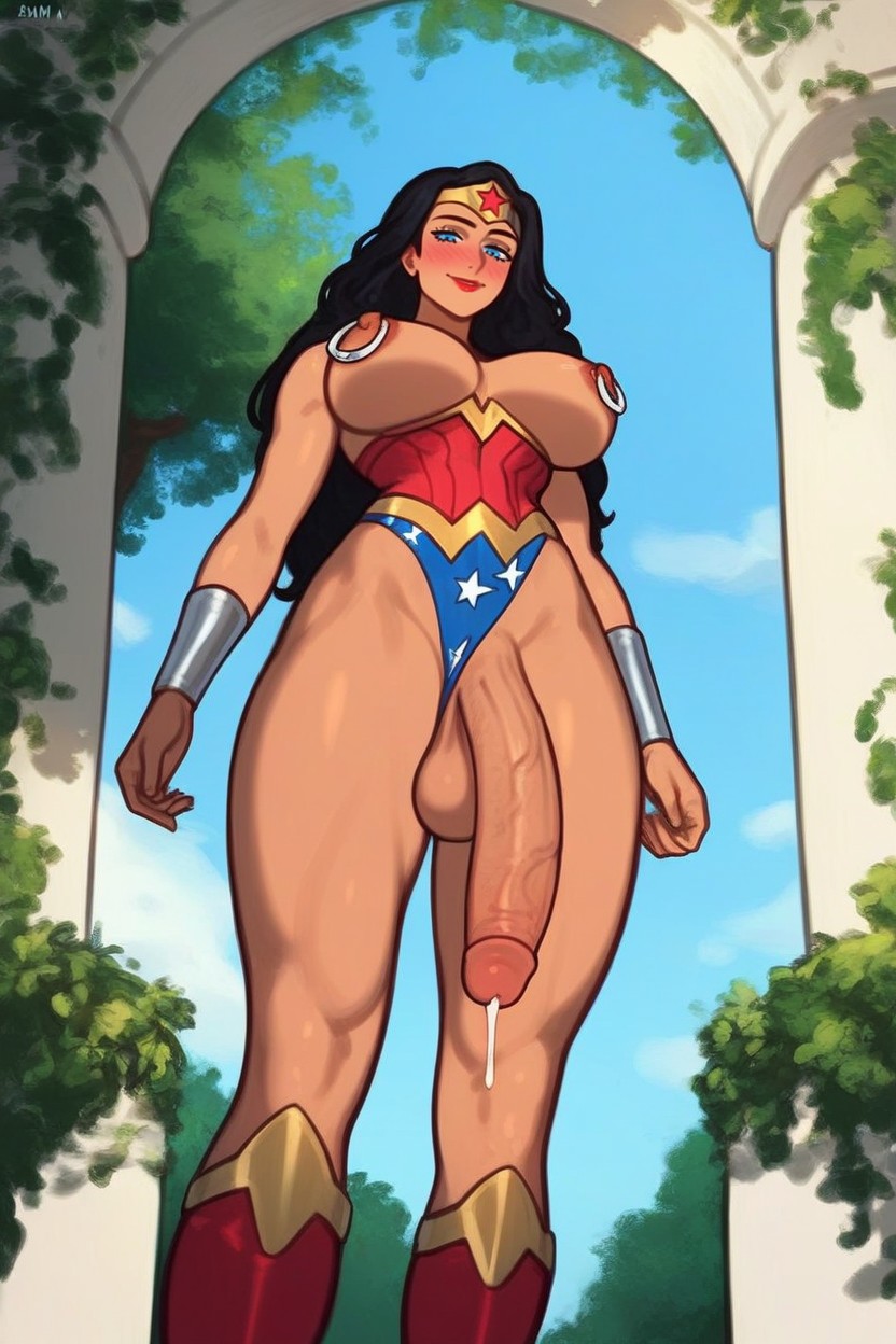Exposed Breasts, Red Lips, Sunny Hentai AI Porn