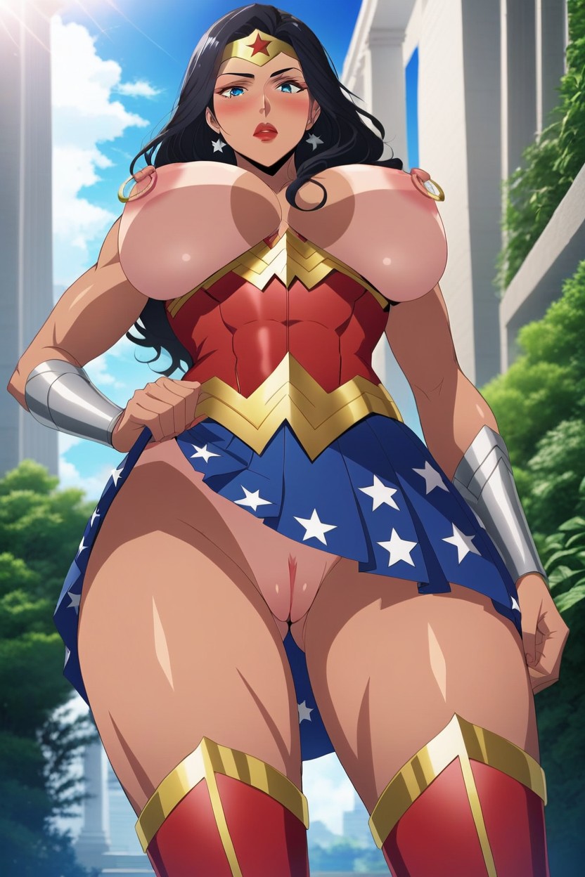 Bored, Exposed Breasts, Black Hair Hentai AI Porn