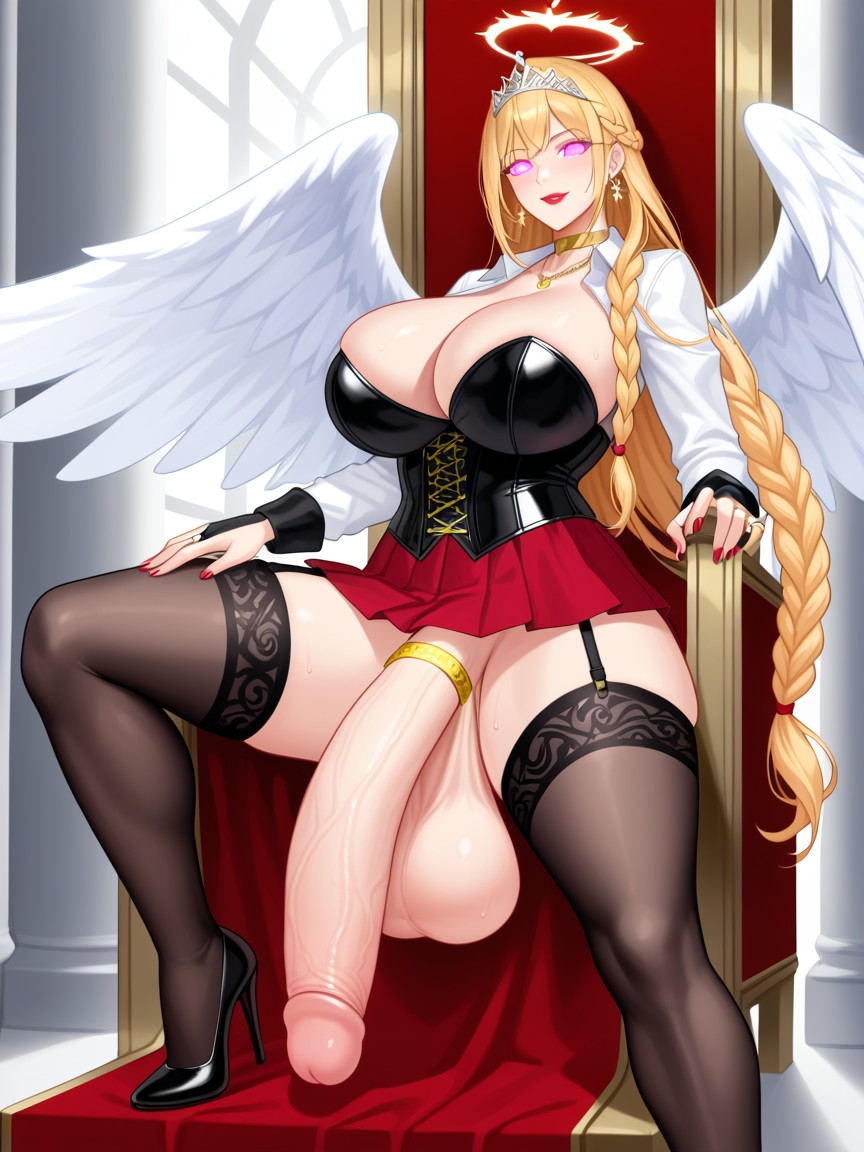 Garter Straps, Throne Room, Diadem Porno IA transsexuelle