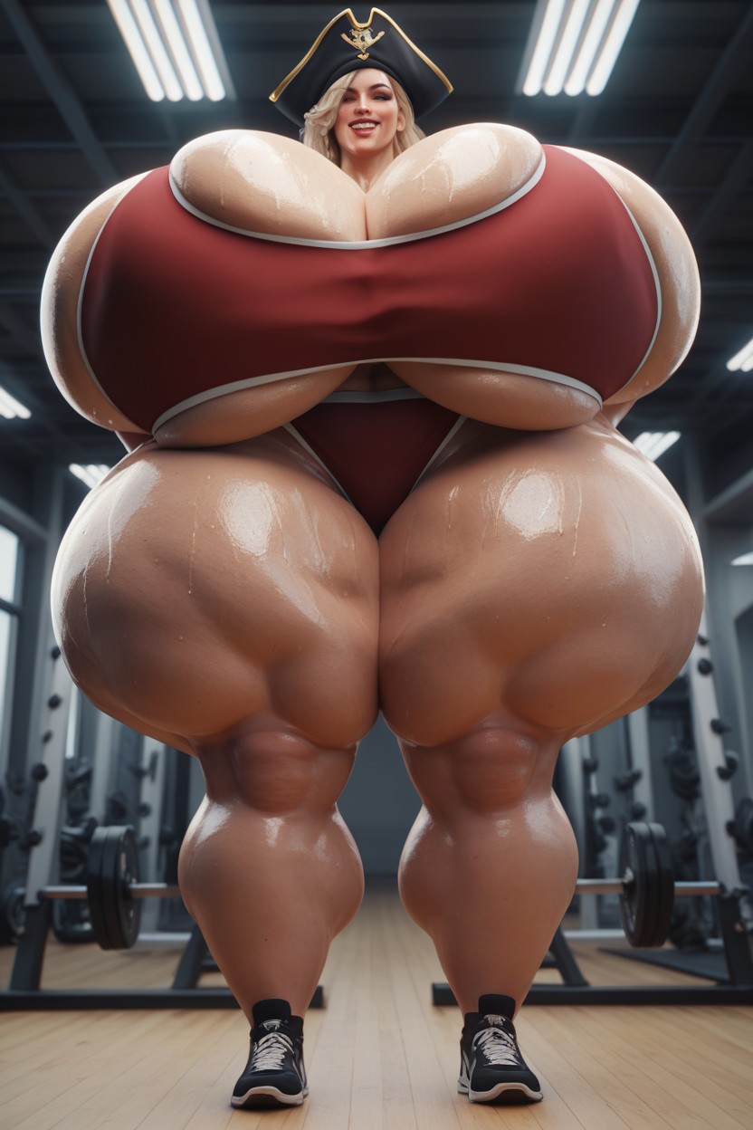 Wet Skin, Thick Thick Thick Ass, Standing Hentai AI Porn
