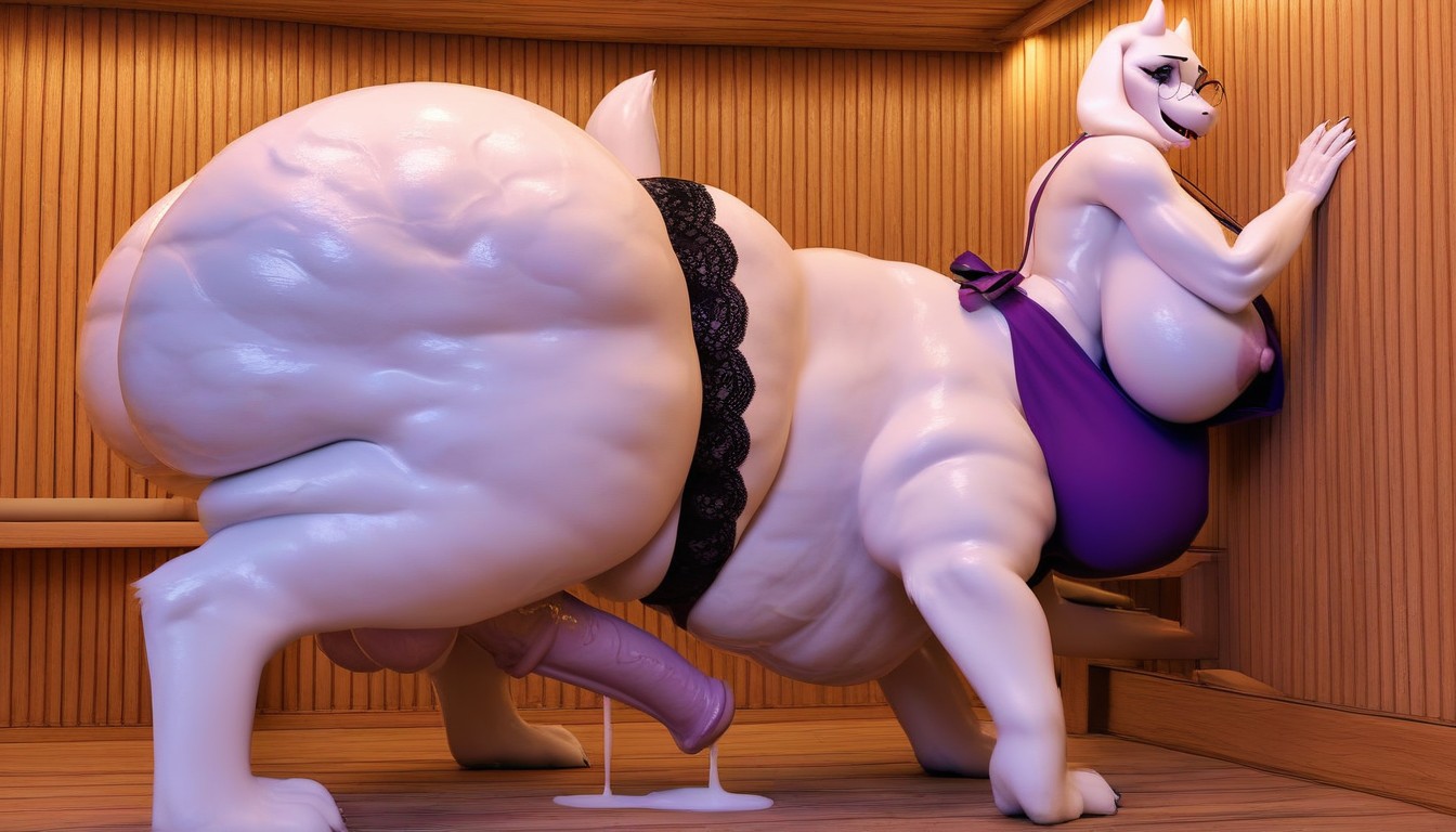 Giant Ass, Extrêmement Lourd En Bas, Ssbbw Porno IA Furry