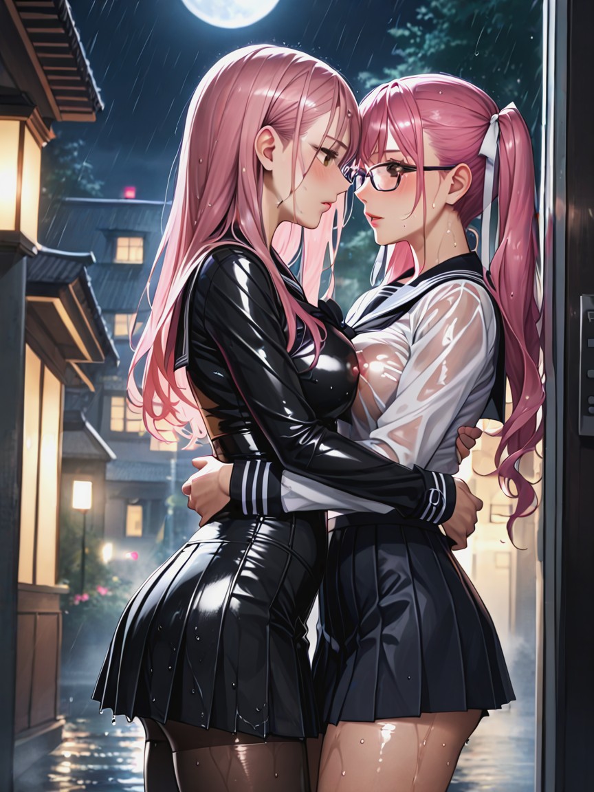 Waist Shot, Soaked, Side View Hentai AI Porn