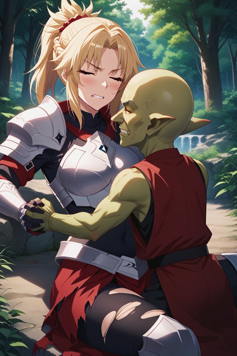 Taller Female, Detailed Face, Full Armor Hentai AI Porn