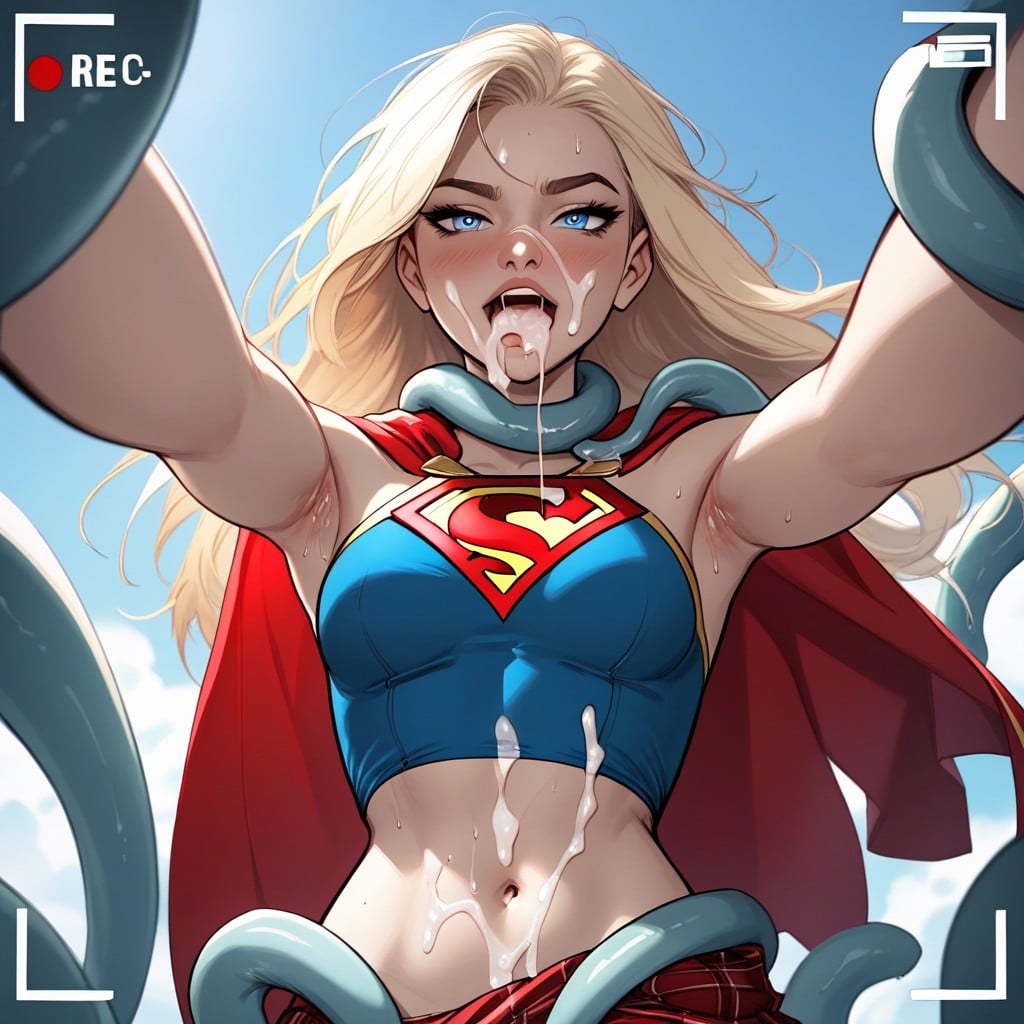 Tentacle Bondage, Fair Skin, Horny Hentai AI Porn