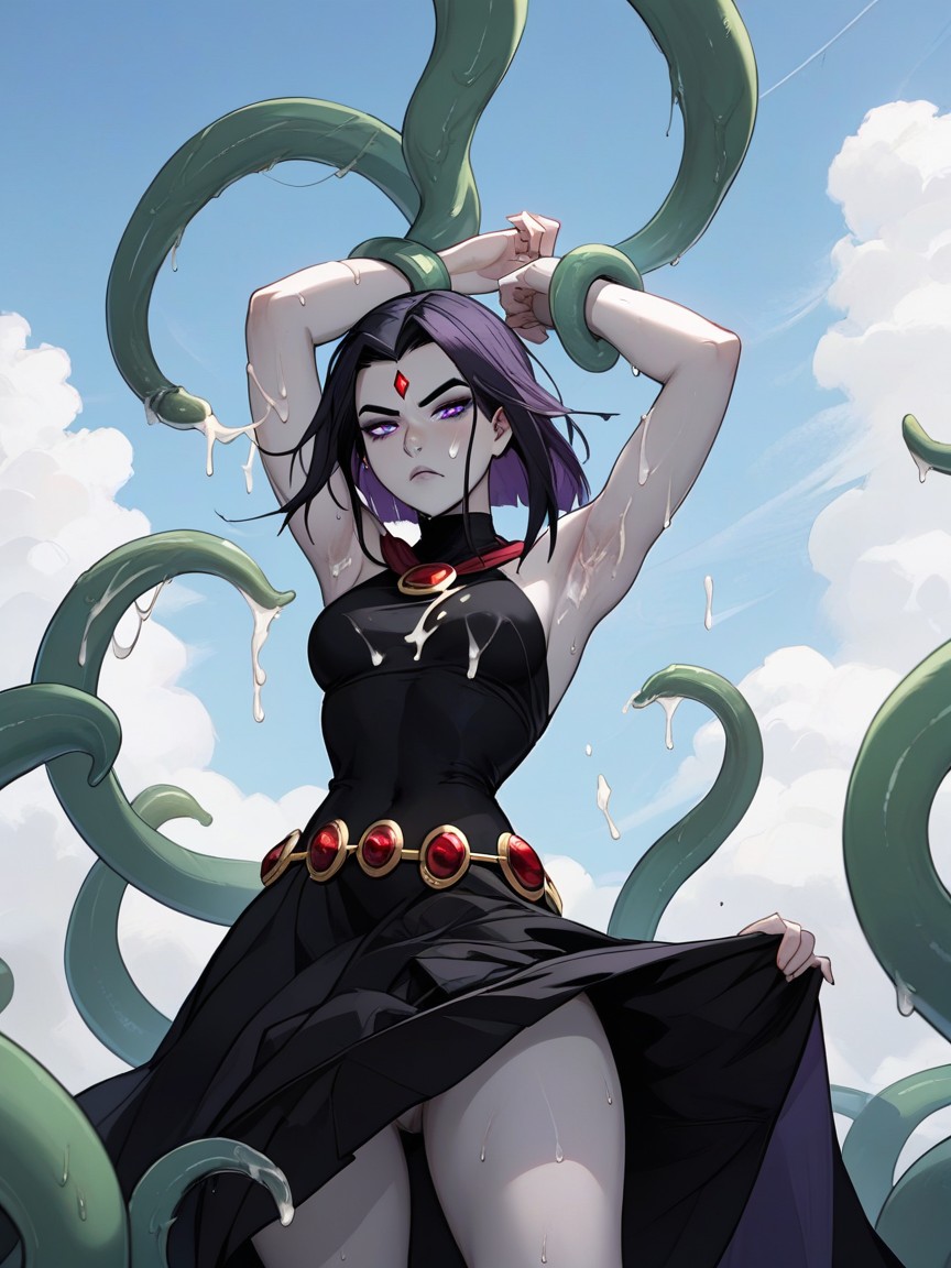 Tired Face, Pale Skin, Large Pupils Hentai AI Porn