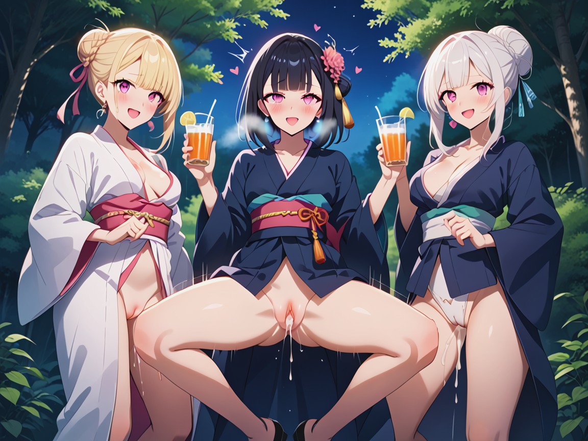 Black Hair, In The Bushes, Rd Woman Hentai AI Porn