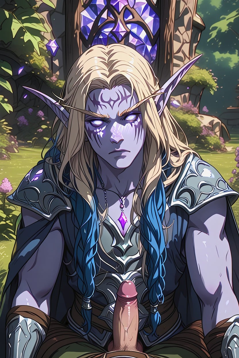 Wearing Full Viking Clothes, Purple Body, Male Only Porno gay IA
