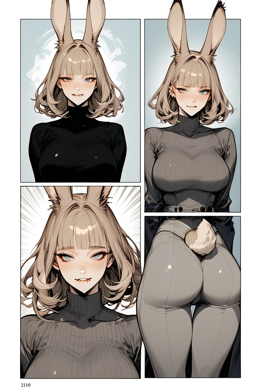 Full Body, Blue Eyes, 25+ Hentai AI Porn