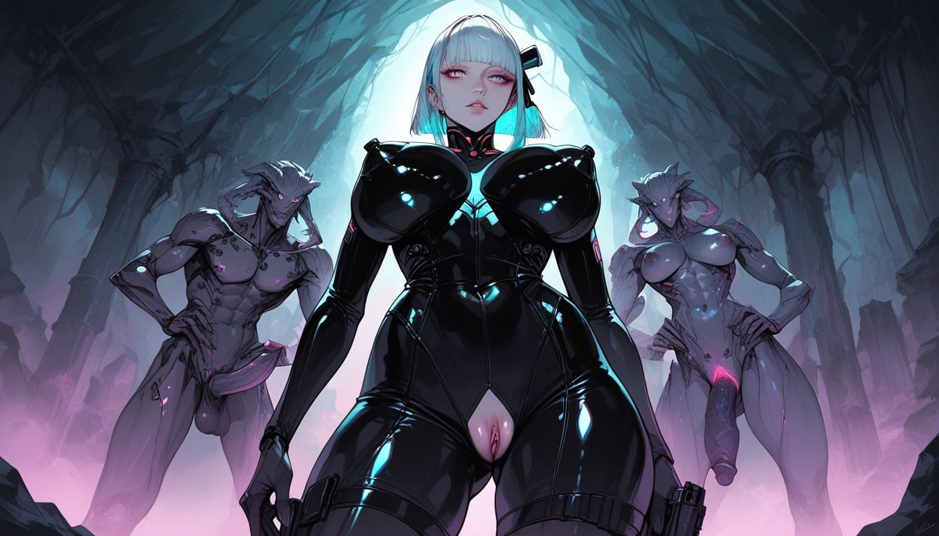 25+, Nude Upper Body, Lucy From Cyberpunk Hentai AI Porn