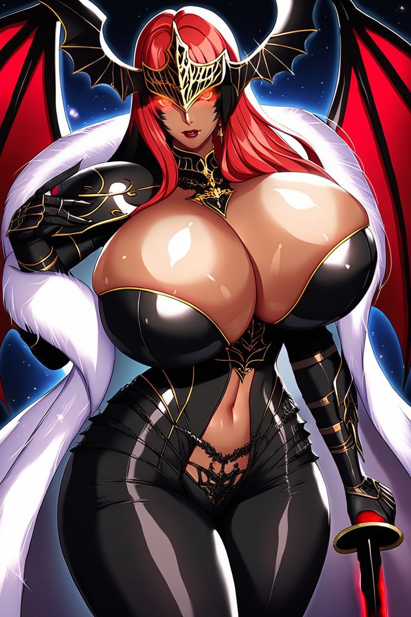 Fur Coat, Noble, Dragon Tail Latina AI Porn