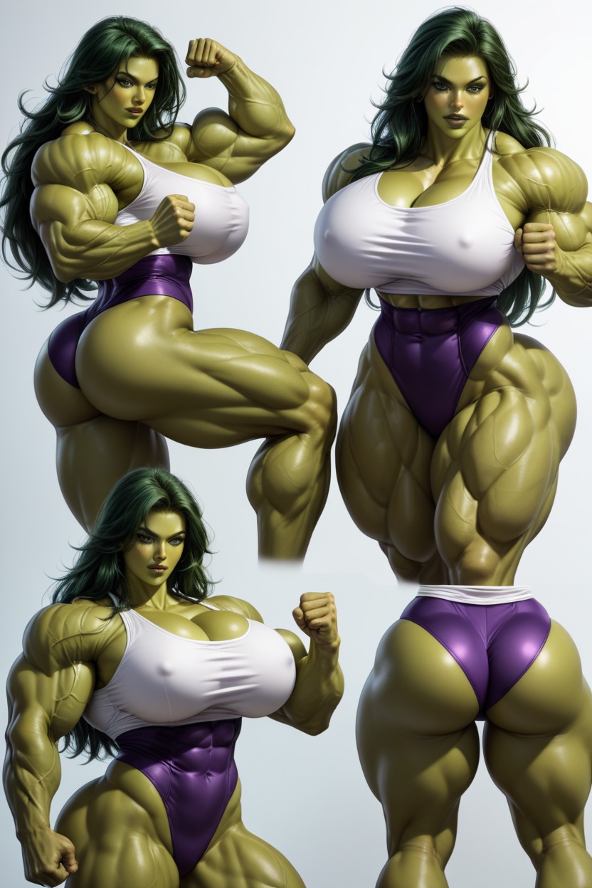 Action Poses, Extremely Swollen Veins, Massive Ass Hentai AI Porn