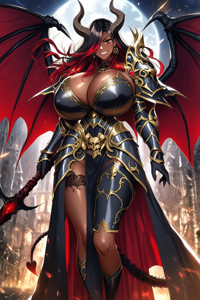 Waist Armor, Huge Hyper Breasts, Wings Porno ebony IA
