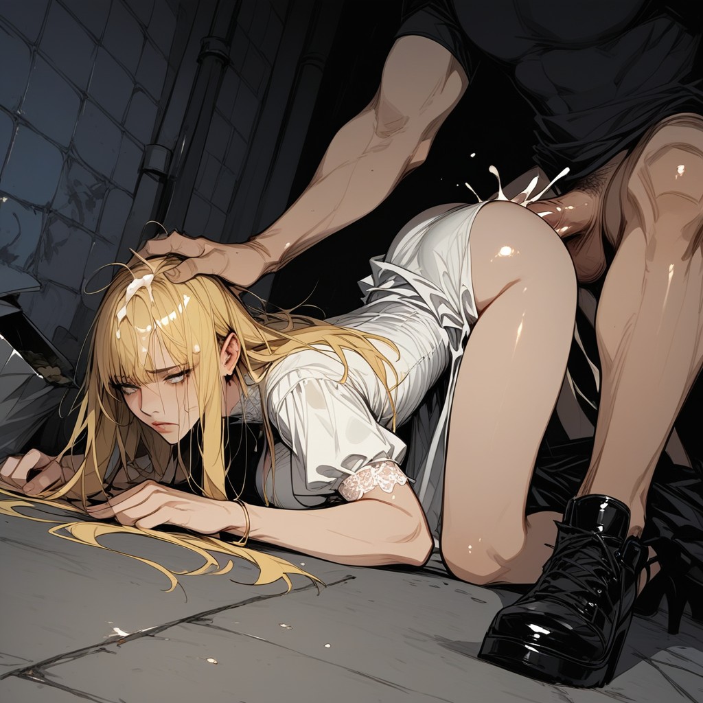 Night, Trash, Skinny Hentai AI Porn