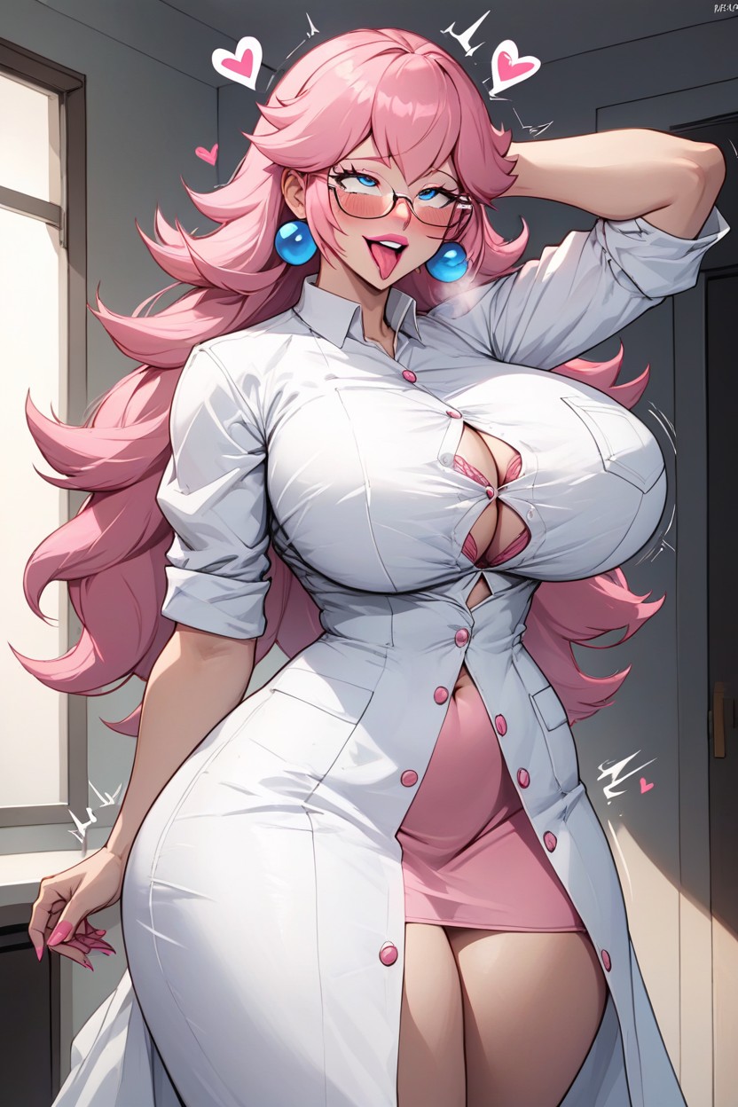 Thighs Exposed, Rounded Breats, Model Hentai AI Porn