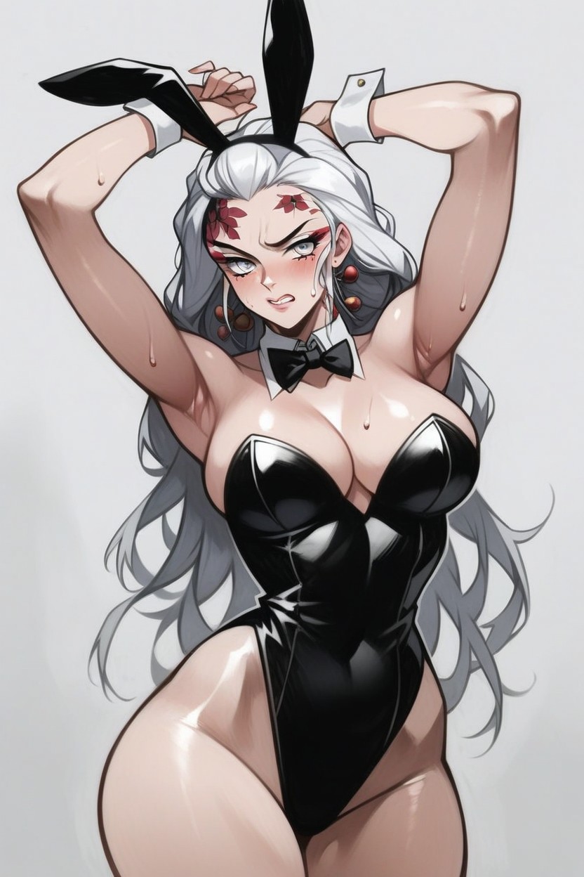 Solo Female, Hairpins, Clenched Teeth Hentai AI Porn