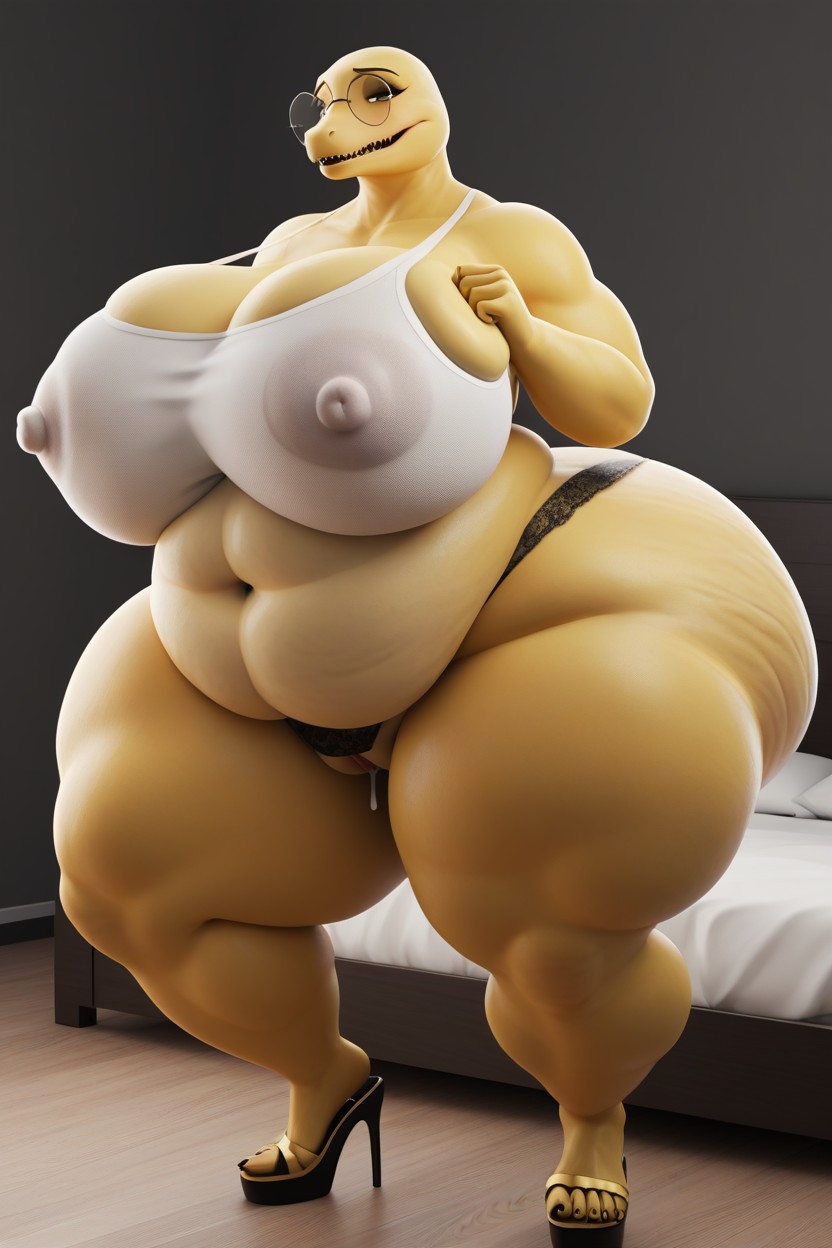 Large Hips, Scp A, Alphys Furry AI Porn