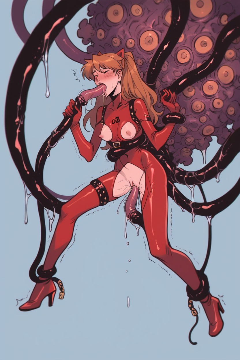 Small Breasts, Giant Tentacle, Pretty Face Hentai AI Porn