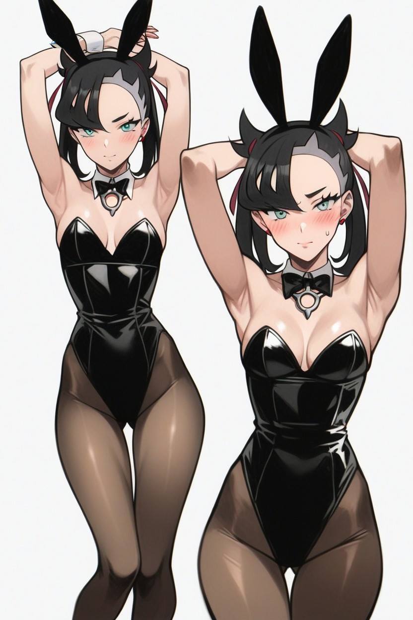 Bunny Costume, Shy, Cleavage Hentai AI Porn