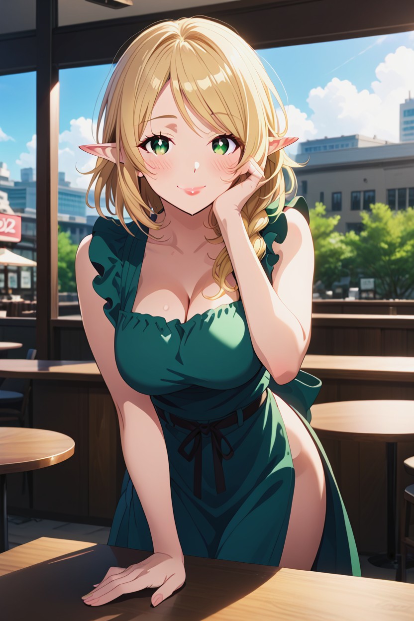 Tired Face, Wasp Waist, Midriff Hentai AI Porn