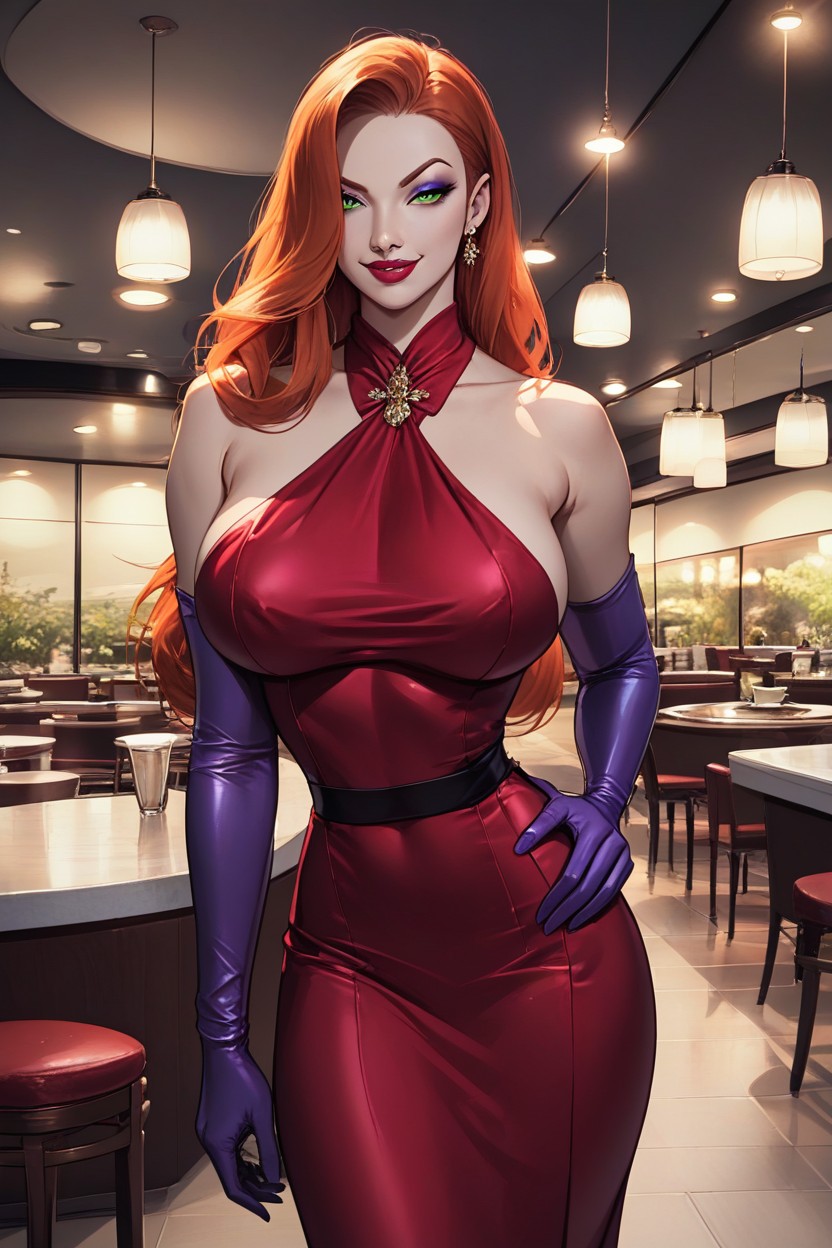 Jessica Rabbit From Who Framed Roger Rabbit, Detailed Eyes, Beautiful Face Hentai AI Porn