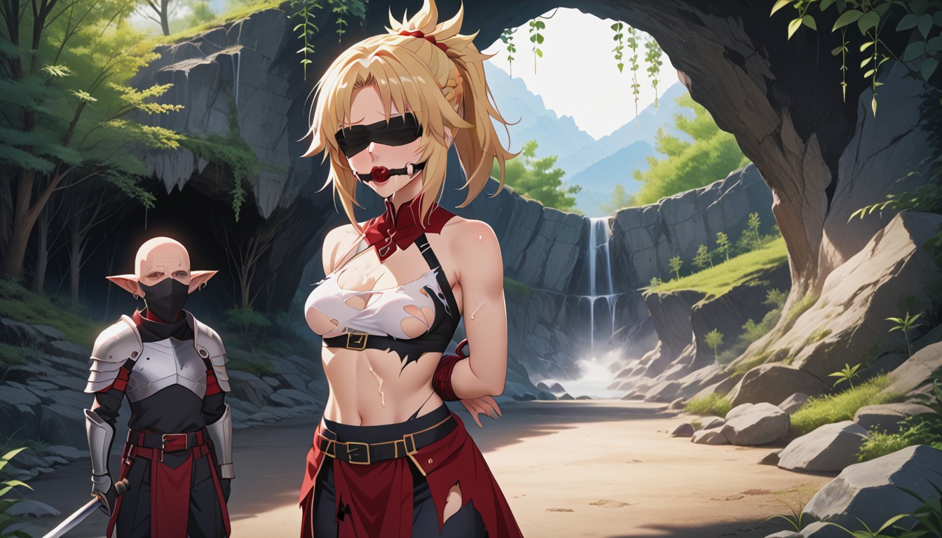 Red Cloth, Detailed Eyes, Male Goblin Hentai AI Porn
