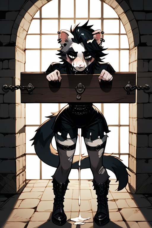 Gay, Furry, In A Medieval Dungeon Furry IA