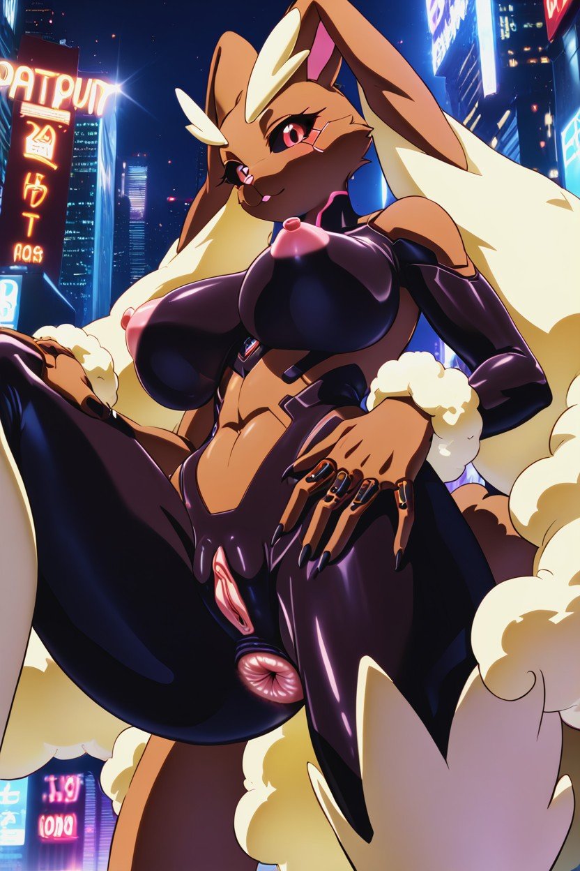 Lopunny, Oversized Pussy, Naked AI獸人黃片
